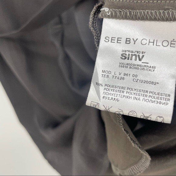 See by Chloe Polyester Lightweight Button Up Dres… - image 8