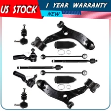 12pcs Front Lower Control Arm Tie Rod End Suspension Kit For 2004-2009 Mazda 3