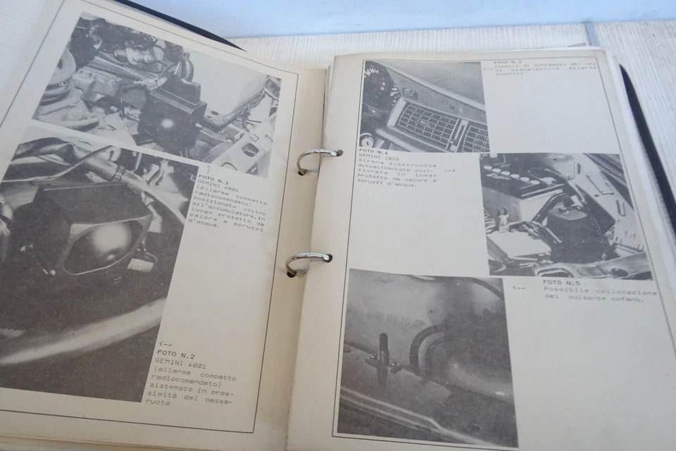 manuale allarme Gemini service allarm car Maserati Lancia Ferrari Porsche - Immagine 3 di 4