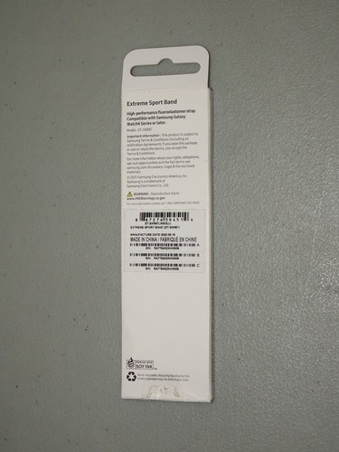 Samsung Extreme Sport Band 20mm White/Black M/L ET-SXR87, ET-SXR87LWEGUJ - Picture 2 of 3