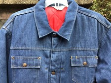 Vintage JC Penney Denim Trucker Jacket 70s Super Jean Insulated Mens XL? 2XL?