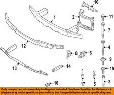 BMW OEM 21-26 M3,M4 Front Bumper Bumper Components-Lower Support 51118071602