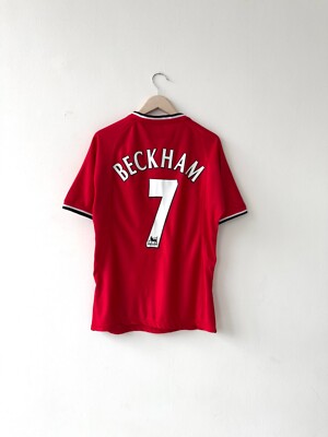 Umbro Manchester United 2000/2002 Beckham #7 Vintage Jersey Size L