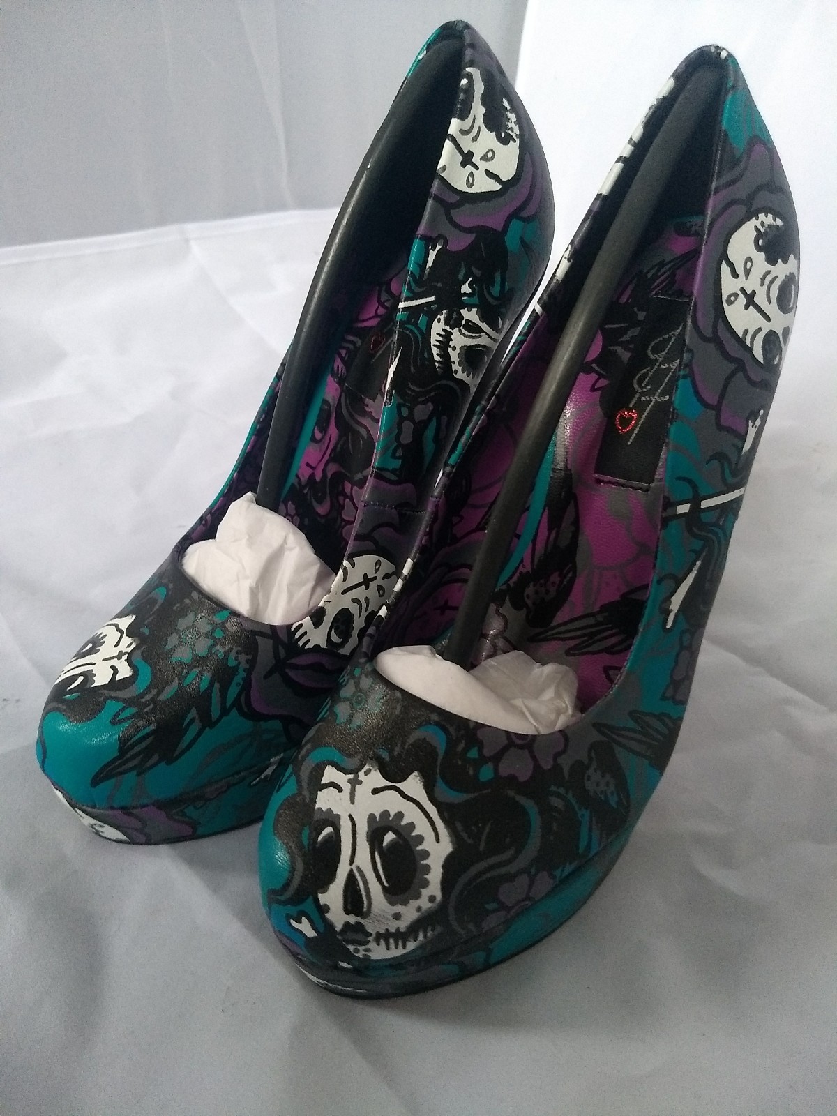 iron fist sugar skull heels