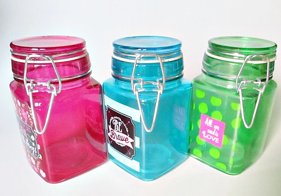 3 Mini-Weckgläser Vorratsgläser mit Drahtbügel-Verschluss und Dichtungsgummi - Bild 2 von 4