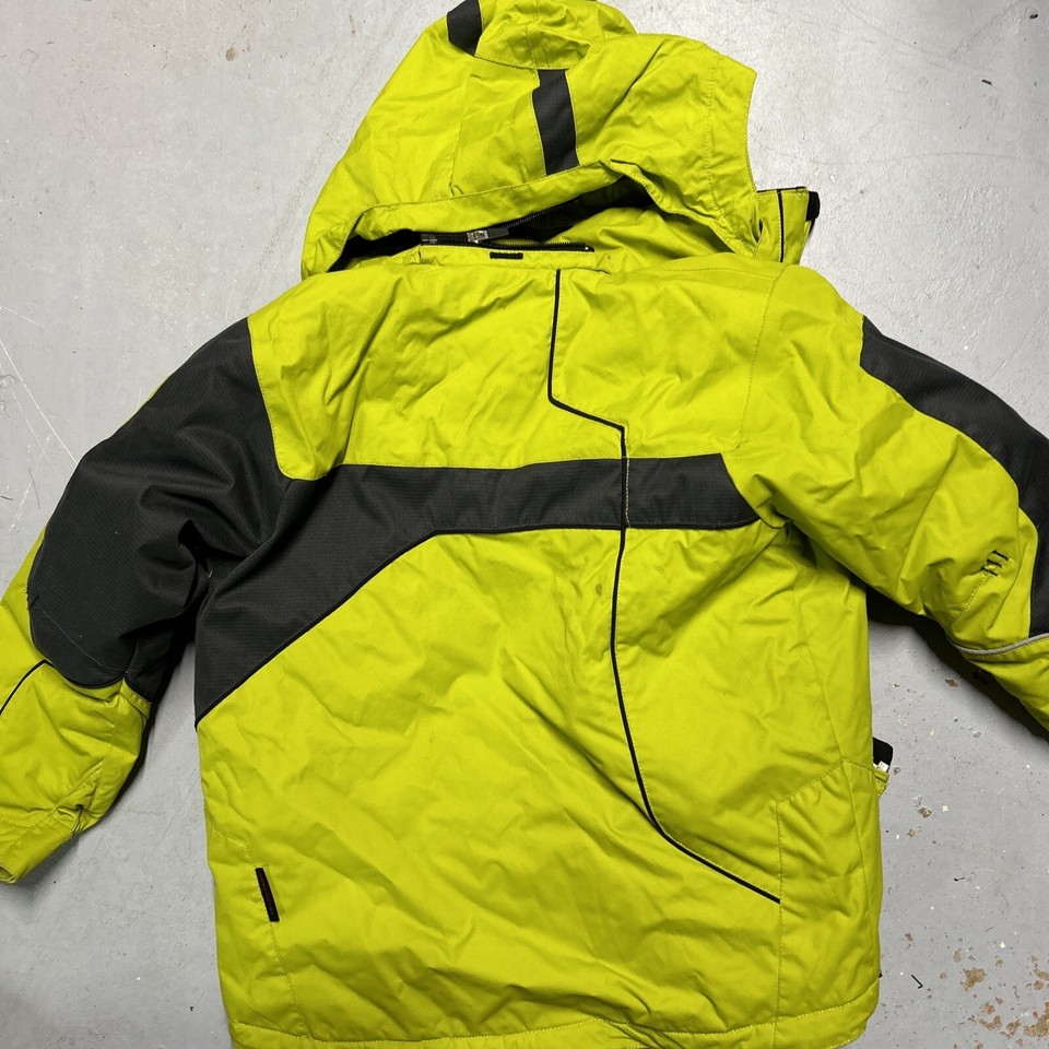 Obermeyer Ski Jacket Juniors 10 Lime Green Snowboarding Sledding Hiking