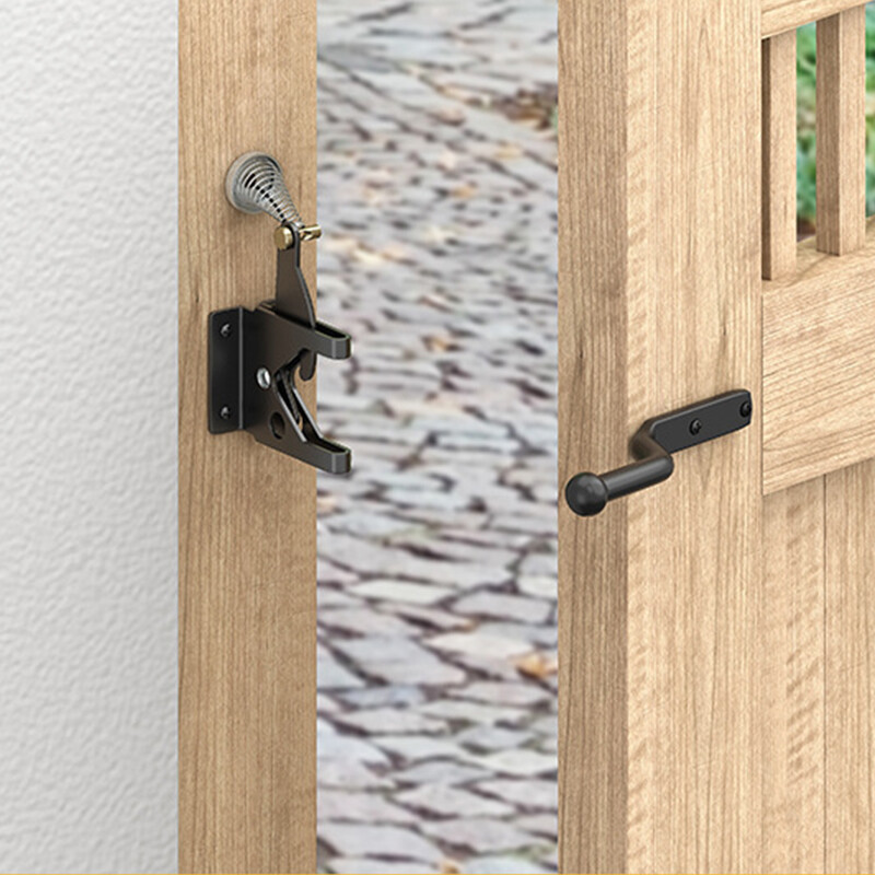 Door Latch Lock Self Locking Gate Catch Weather Protection Auto Door