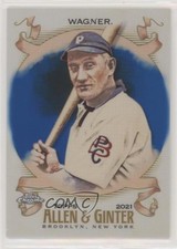2021 Topps Allen & Ginter Chrome Blue Refractor /150 Honus Wagner #106 HOF 6ns