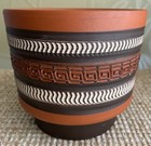 Handarbeit German Brick Clay Planter Mid Century Modern