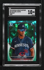 2023 Bowman Chrome Sapphire Edition Prospects Aqua /99 Ariel Castro SGC 10 15tx