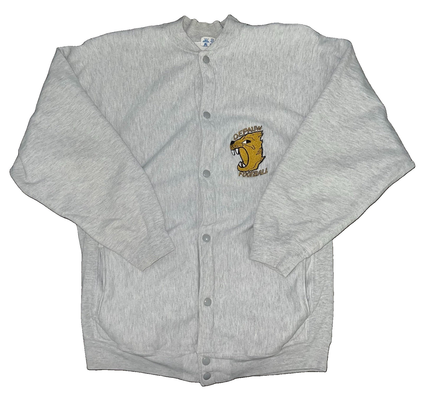 Vtg 80s Champion Reverse Weave Depauw University Foot… - Gem