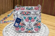 VERA BRADLEY Harry Potter Herbology Triple Zip Hipster Quilted Crossbody Bag NWT