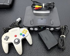 Nintendo 64 Console  NUS-001  W/ 1 OEM Controller AV Cable Pro Serviced Tested