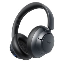 BERIBES Active Noise Cancelling Black Bluetooth Over-Ear Headband Headphones