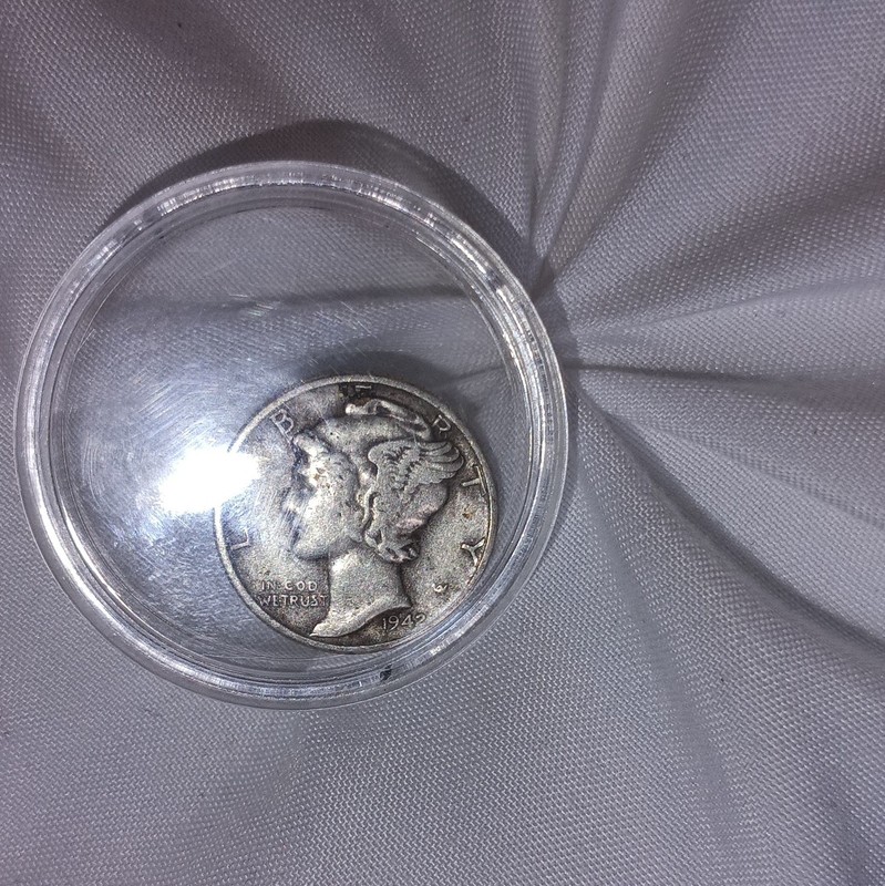 1942 Mercury (Winged Liberty) 10C Silver Dime 0.900 Business Strike P