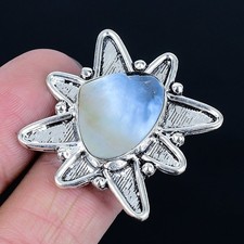 Winsome Mother Of Pearl Gemstone 925 Sterling Silver Jewelry Ring Size 7