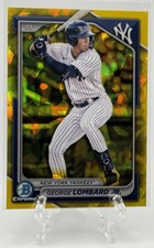 George Lombard Jr. 2024 Bowman Draft Sapphire Yellow /75! New York Yankees