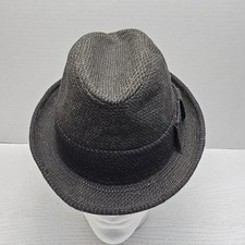 Vintage Fedora Hat Mallory New York Sz 7 Trilby Tear Drop Homburg Pellon Green