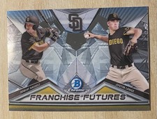 2020 Bowman Chrome Franchise Futures #FF-RJ Robert Hassell & Justin Lange Padres