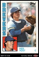 1984 Topps #107 Ned Yost Brewers 7 - NM