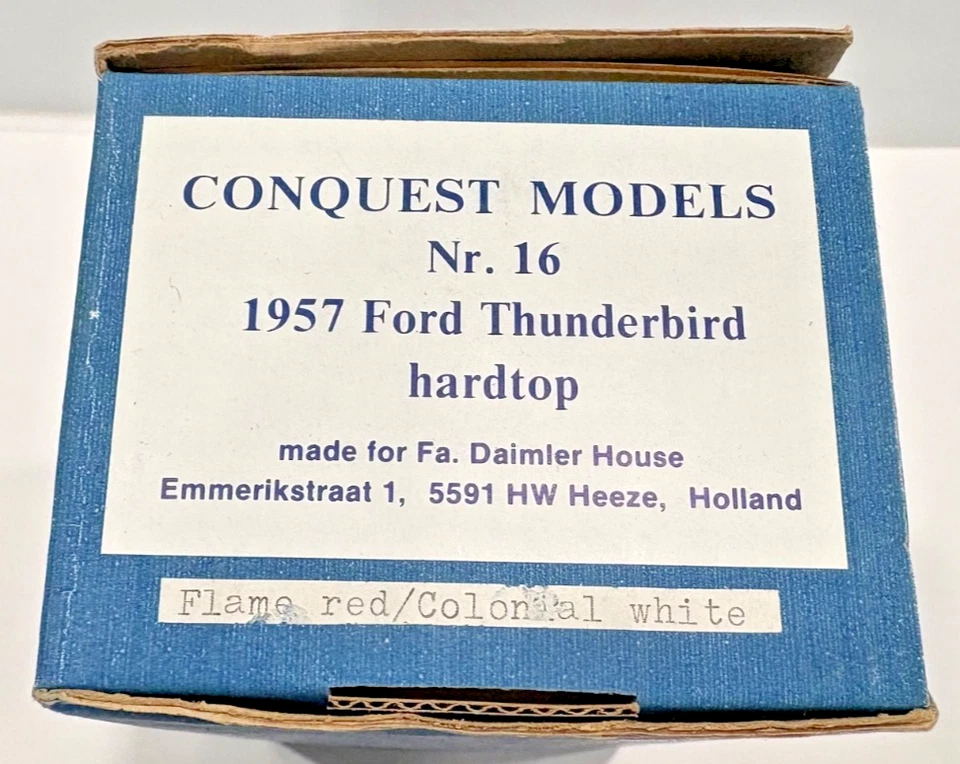 Ford Thunderbird 1957 nuevo en stock 1:43 die cast model car #16 Conquest/SMTS Inglaterra Foto 4 de 4