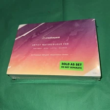 3x Watercolour Paper Pad 300g/m 32 Premium Sheets Sealed