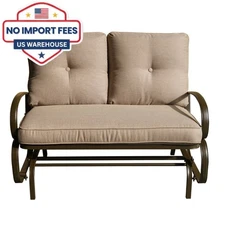 Kozyard Cozy Outdoor Rocking Glider Loveseat Swing Bench With Cushions