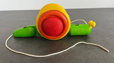 Plantoys Ziehspielzeug Schnecke aus Holz Ziehschnecke