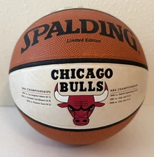 Limited Edition Spalding Leather Basketball Chicago Bulls Six NBA Championships