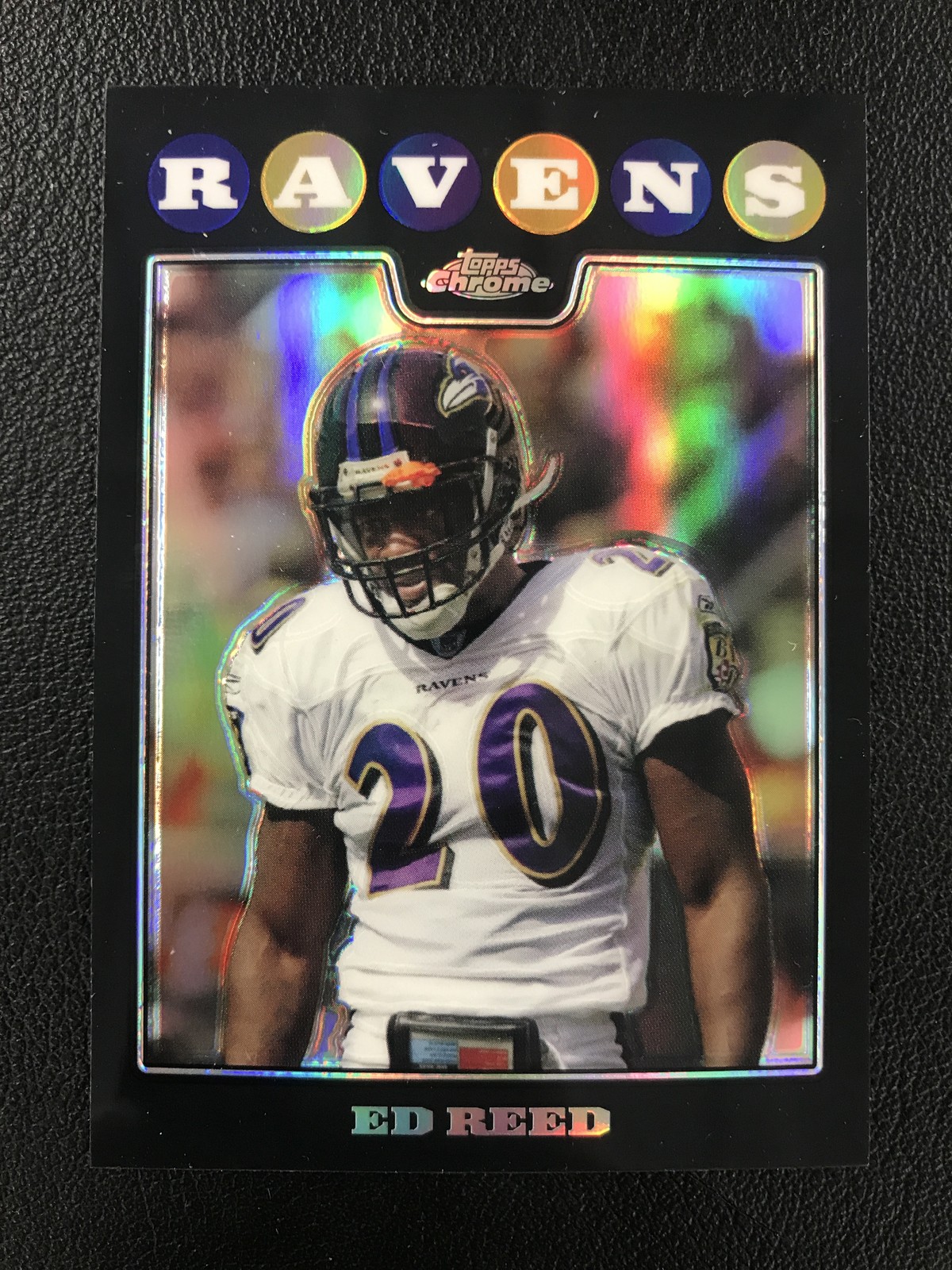 2008 Topps Chrome #TC120 Ed Reed Refractors Baltimore Ravens