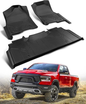 DiffCar Floor Mats for Ram 1500 Crew Cab 2019-24 New Body All-Weather (Open Box)