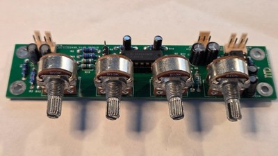Audio Gyrator Tone Control PCB   15 dB Boost/Cut, Assembled & Tested
