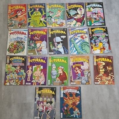 Futurama Comics 1 bis 9, 12 bis 15 und 28