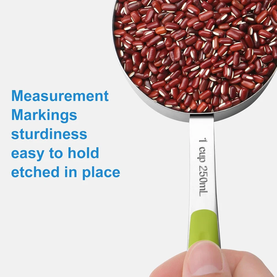 Measuring Cups and Spoons Set Stainless Steel 10 Piece - Image 3 of 4