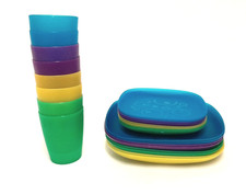 Campinggeschirr - 24 tlg. Geschirrset Becher Teller Outdoor neu in OVP