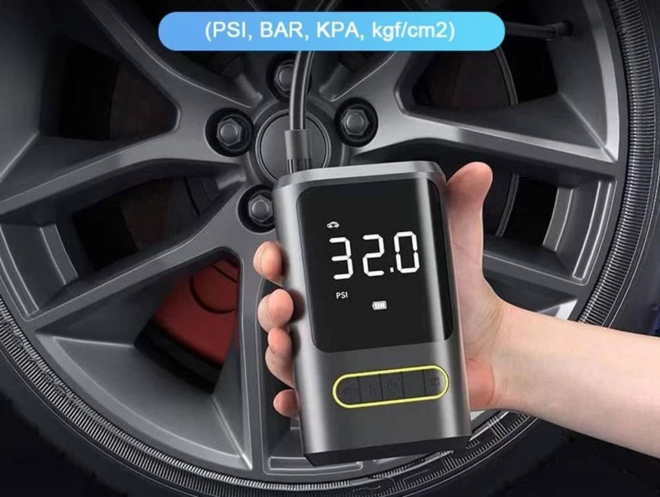 Compresor de aire portátil, power bank, linterna, bateria incorporada - Imagen 3 de 3