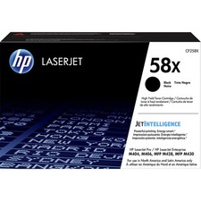 HP 58X High Yield Black Original LaserJet Toner Cartridge, CF258X