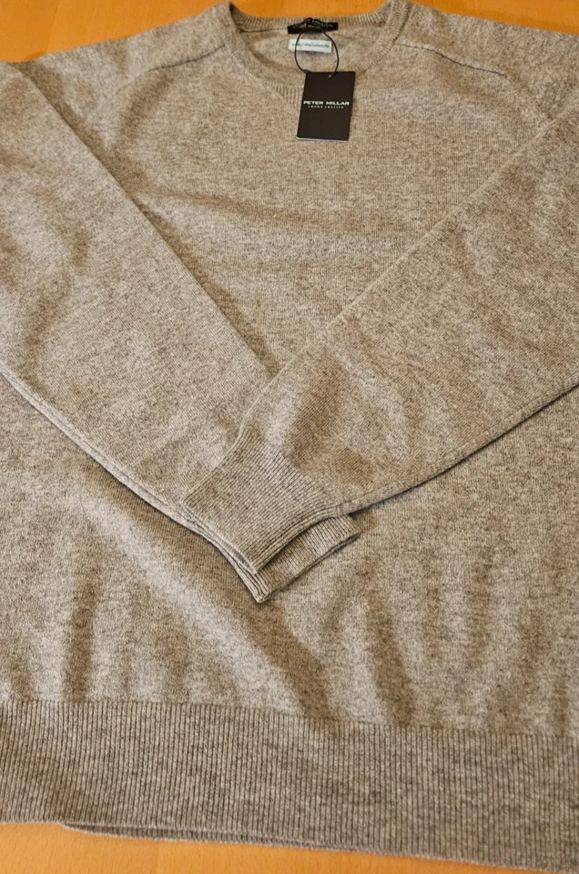 Suéter PETER MILLAR Corona Artesanal Cachemira Flexible Gris Vendaval - Precio de venta sugerido por el fabricante $548.0 Foto 3 de 4