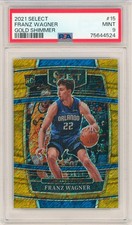 2021 Select FRANZ WAGNER Concourse Level Gold Shimmer #8/10 PSA 9 ROOKIE RC SSP
