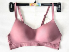 NWT Calvin Klein Women's L Form To Body Lightly Lined Bralette QF7618 Mauve