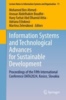 Information Systems And Technological Advances For Sustainable Development Moham
