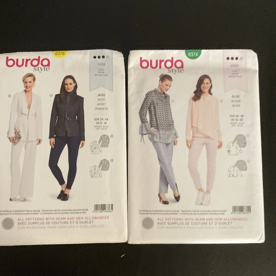 Lot of 7 Burda Sewing Patterns Ladies 2010s Various Sizes Uncut Average Skill - Image 4 of 4