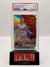 David Beckham PSA 9 2025 Panini Prizm FIFA Club WorldCup KABOOM #17 Case Hit SSP