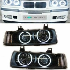 CCFL Angel Eyes Scheinwerfer f�r BMW 3er E36 schwarz alle Modelle 91-99
