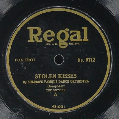 SHERBO'S FAMOUS / KNICKERBOCKER Stolen Kisses / Why, Dear? REGAL 9112 VG 78rpm