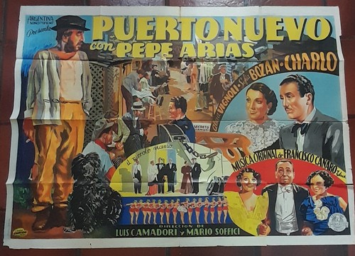 Afiche original. - PUERTO NUEVO - 1936 MEDIDAS 100 X 140 CM