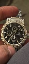 Bulova Men s Diamond Watch C837390 Black Dial...