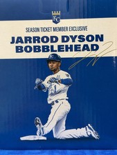 Jarrod Dyson SGA 2024 Season Ticket Holder STM Bobblehead Kansas City Royals NIB