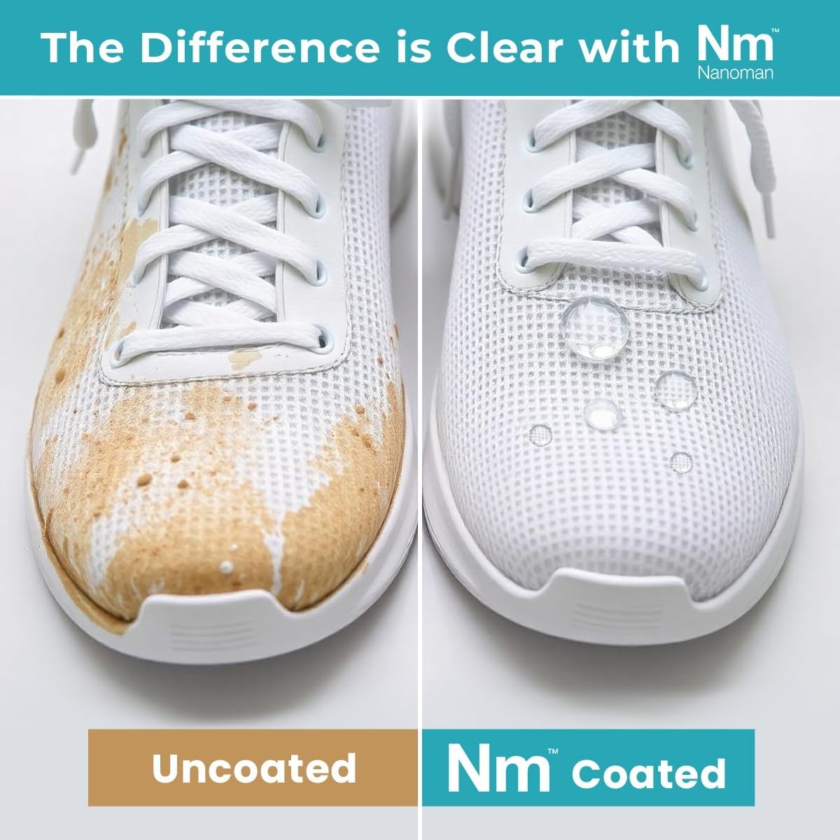 NANOMAN Shoe Protector Spray – Advanced Waterproofing for Shoes, Boots,... 