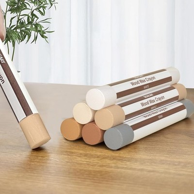 6 Colors Wood Wax Crayons, Wood Filler Sticks
